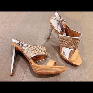 Coach platform high heel sandal